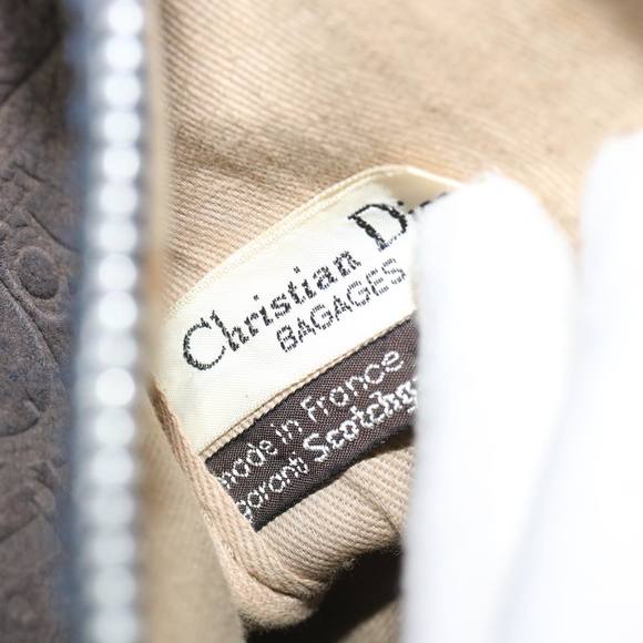 Christian Dior Trotter Canvas Hand Bag Navy Auth rd2920 - Picture 10 of 16